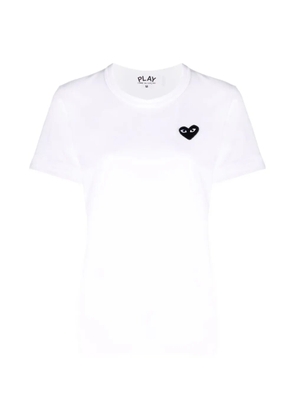 Comme Des Garçons Play heart-patch T-shirt - White