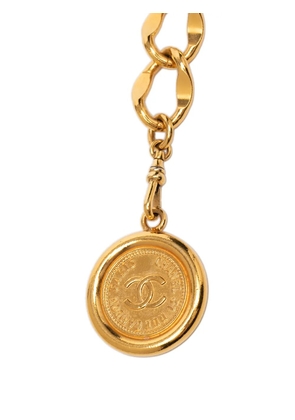 CHANEL Pre-Owned 20th Century CC Gold Plated Medallion Chain belt