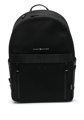 Tommy Hilfiger logo print backpack - Black