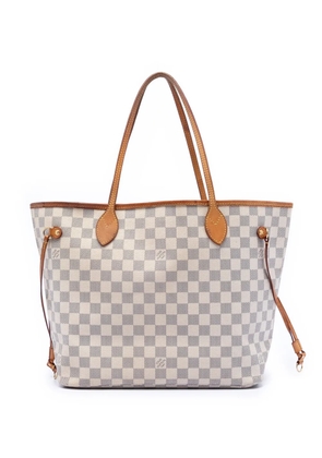 Louis Vuitton Pre-Owned 2012 Damier Azur Neverfull MM tote bag - White