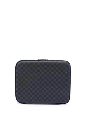 Louis Vuitton Pre-Owned 2009 Damier Graphite Horizon Laptop Sleeve business bag - Black