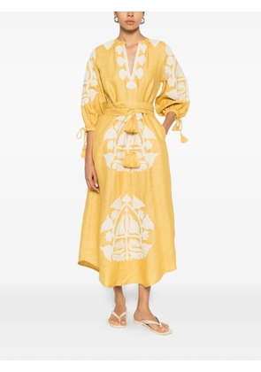 PHILIPPA 1970 Keira midi dress - Yellow