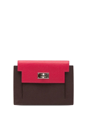 Hermès Pre-Owned 2021 Bicolor Epsom Kelly Pocket Compact Wallet small wallets - Red