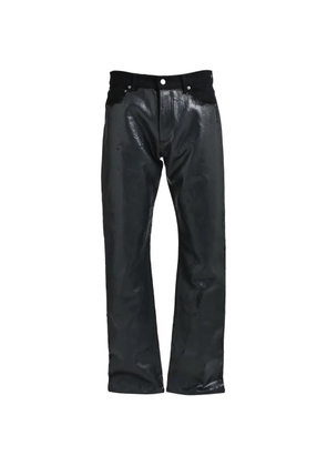 MARKING DISTANCE belt-loop trousers - Black