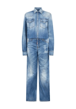 DSQUARED2 button-fastening jumpsuit - Blue