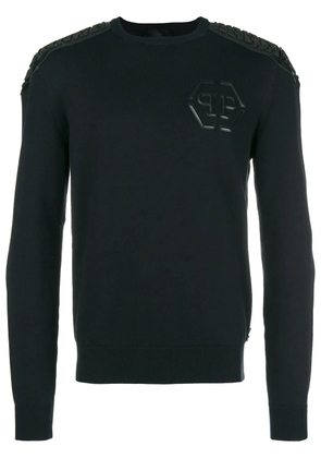 Philipp Plein chest logo jumper - Black