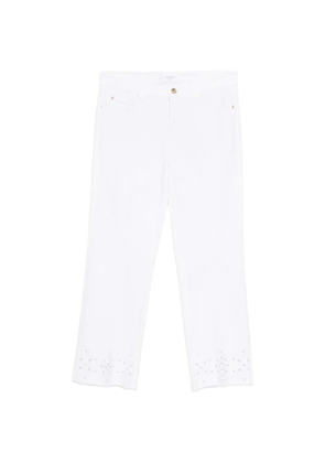 Cambio Francesca broderie anglaise trousers - White