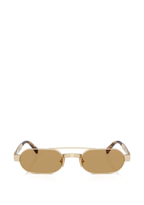 Miu Miu Eyewear geometric-frame sunglasses - Gold