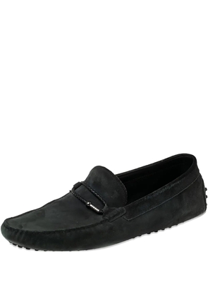 Tod's Vintage braided suede loafers - Black