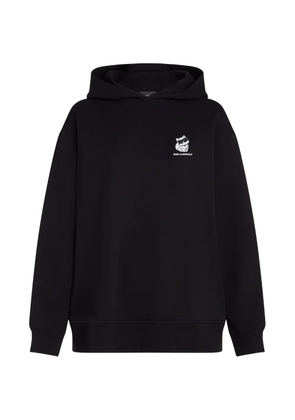 Karl Lagerfeld Ikon Choupette oversized hoodie - Black