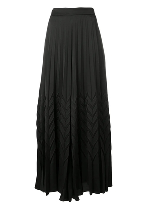 Blumarine chevron palazzo trousers - Black