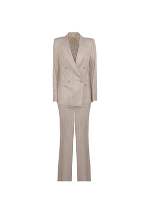 Tagliatore pinstripe double-breasted suit - Neutrals