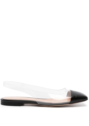Gianvito Rossi Plexi ballet flats - Black