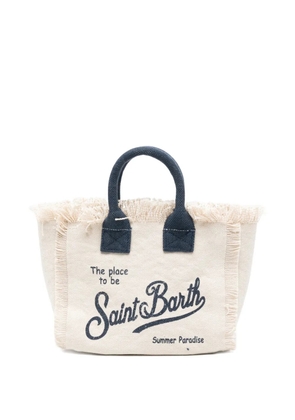 MC2 Saint Barth frayed-edge mini bag - Neutrals