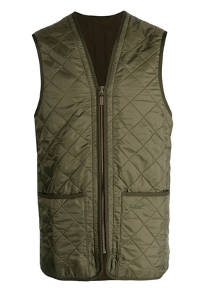 Barbour reversible diamond-quilted waistcoat - Green