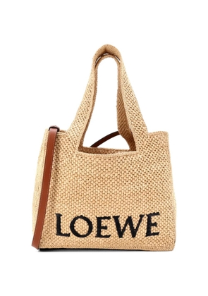 Loewe Pre-Owned Paula's Ibiza Logo Raffia Large tote bag - Neutrals