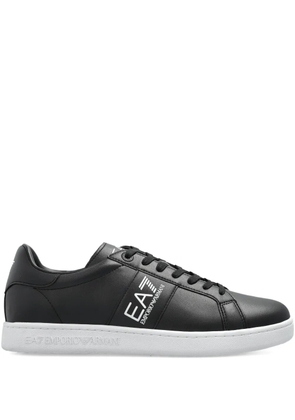 Ea7 Emporio Armani logo-embellished low-top sneakers - Black