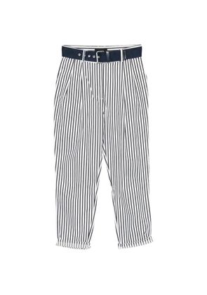 PINKO Modesta striped belted trousers - White