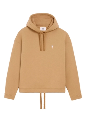 AMI Paris Holiday Capsule drawstring hoodie - Brown