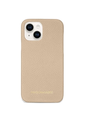 MAISON de SABRÉ leather iPhone 14 case - Neutrals