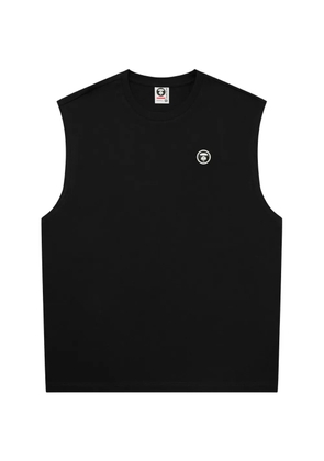 AAPE BY *A BATHING APE® logo-patch tank top - Black