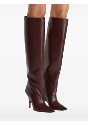 KHAITE Bella knee-high boots - Red