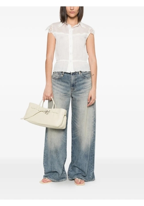 Ermanno Scervino lace-trim blouse - White