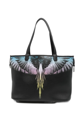 COUNTY OF MILAN wings-print tote bag - Black