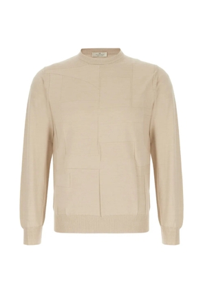 PANICALE patchwork sweater - Neutrals