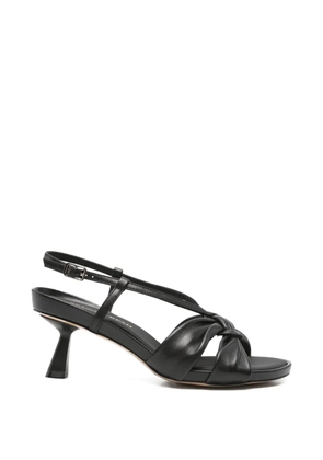 Bruno Premi knotted leather sandals - Black
