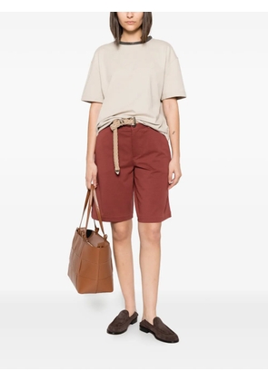Brunello Cucinelli straight-leg shorts - Red