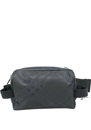 Burberry Pre-Owned check-jacquard belt bag - Green