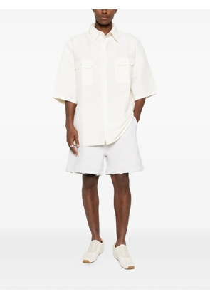 Golden Goose raw-cut track shorts - Grey