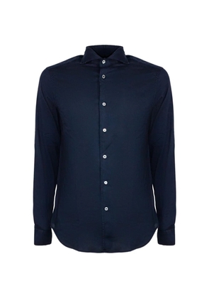 Fedeli long-sleeve buttoned shirt - Blue