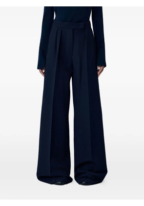 Max Mara high-waisted pleated palazzo pants - Blue