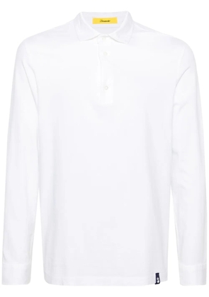 Drumohr long-sleeve jersey polo shirt - White