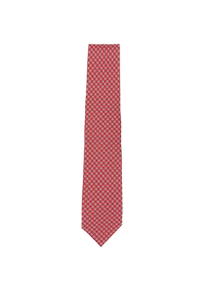 Barba floral-pattern tie - Red