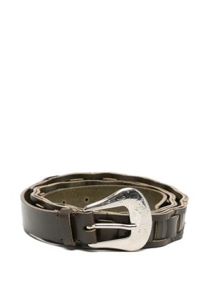 Namacheko braided-design belt - Brown