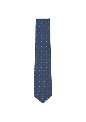 Barba geometric-pattern tie - Blue