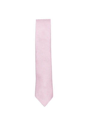 Zegna micro-patterned tie - Pink