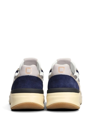 D.A.T.E. Fuga 20' panelled lace-up suede sneakers - Neutrals