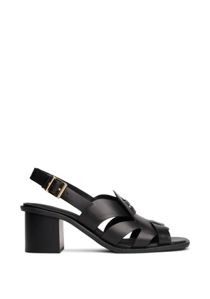Tommy Hilfiger crest block sandals - Black