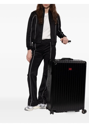 Diesel ribbed aluminium suitcase - Black