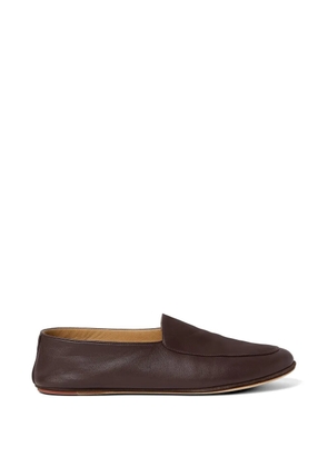 Loro Piana Anton lambskin loafers - Brown