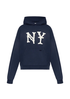 DUKE & DEXTER NY-patch hoodie - Blue
