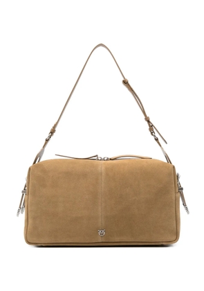 PINKO large Keeper suede shoulder bag - Green