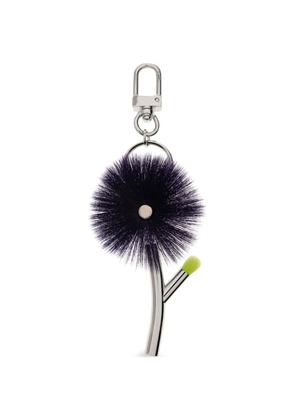 Issey Miyake flower-charm keyring - Silver