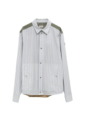 Moncler striped panelled shirt - White