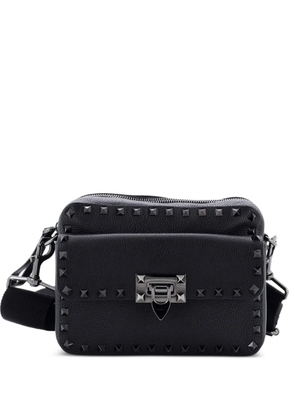 Valentino Garavani Pre-Owned Rockstud Flip Lock Pocket Camera Leather Small crossbody bag - Black