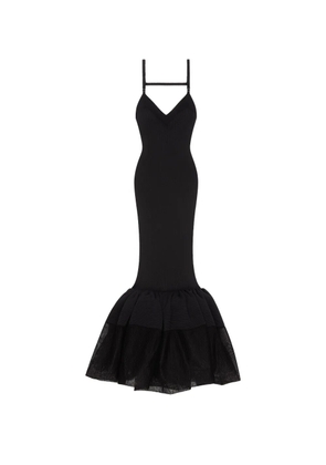 Givenchy V-neck ruffled dress - Black